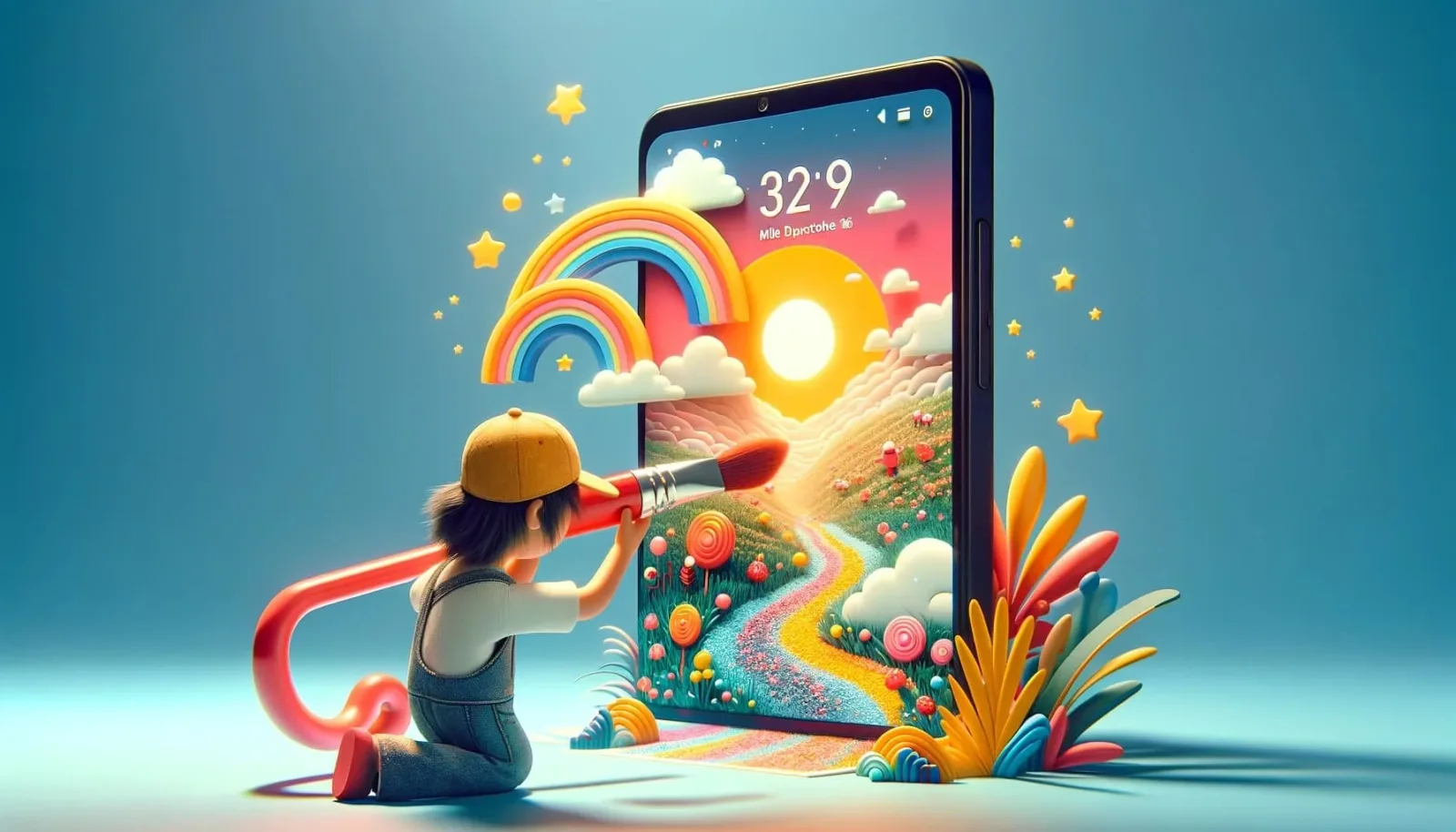 Wallpaper Engine Android companion workflow shown across Windows and mobile