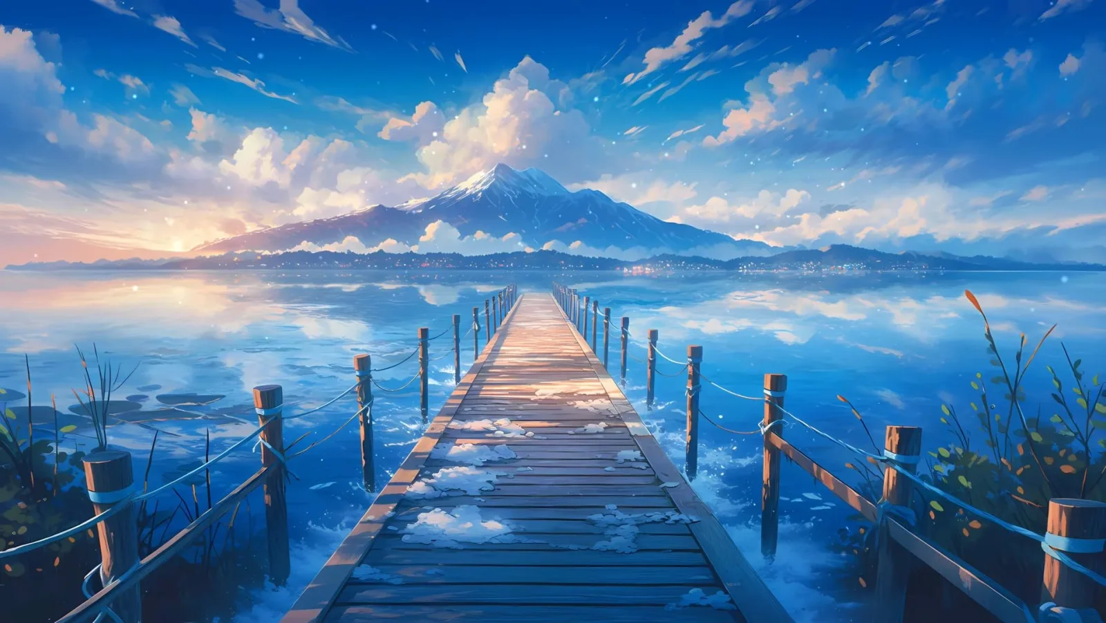 A lightweight animated wallpaper displayed on a desktop