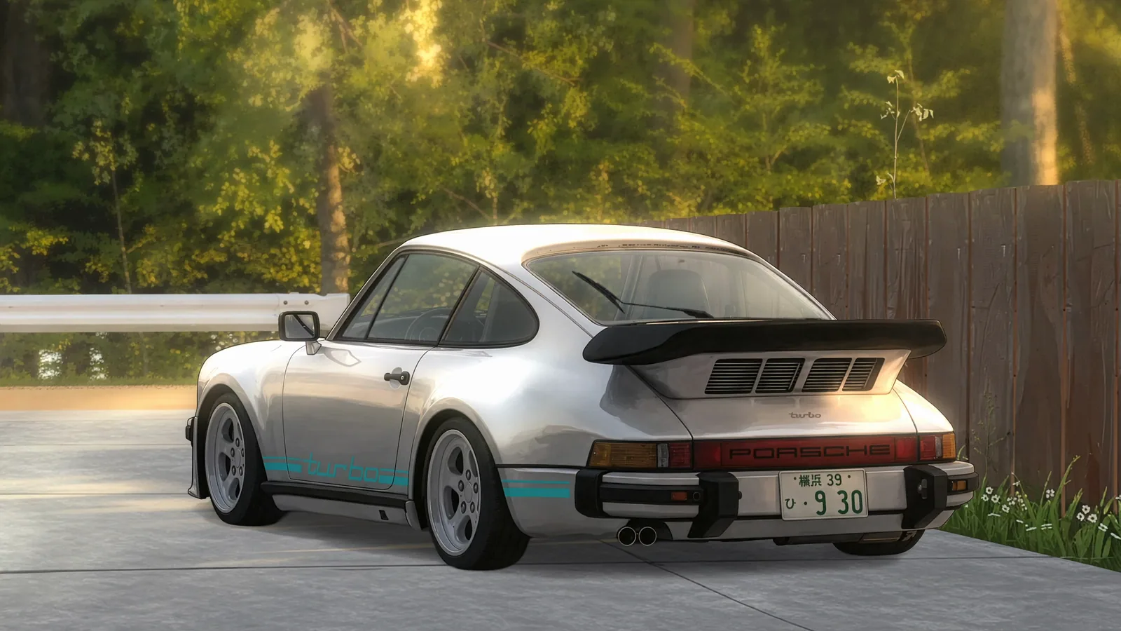 1987 Porsche 911 in a Japanese Driveway