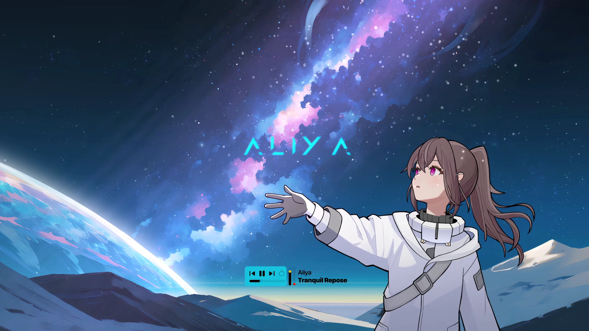 Aliya beneath the Milky Way