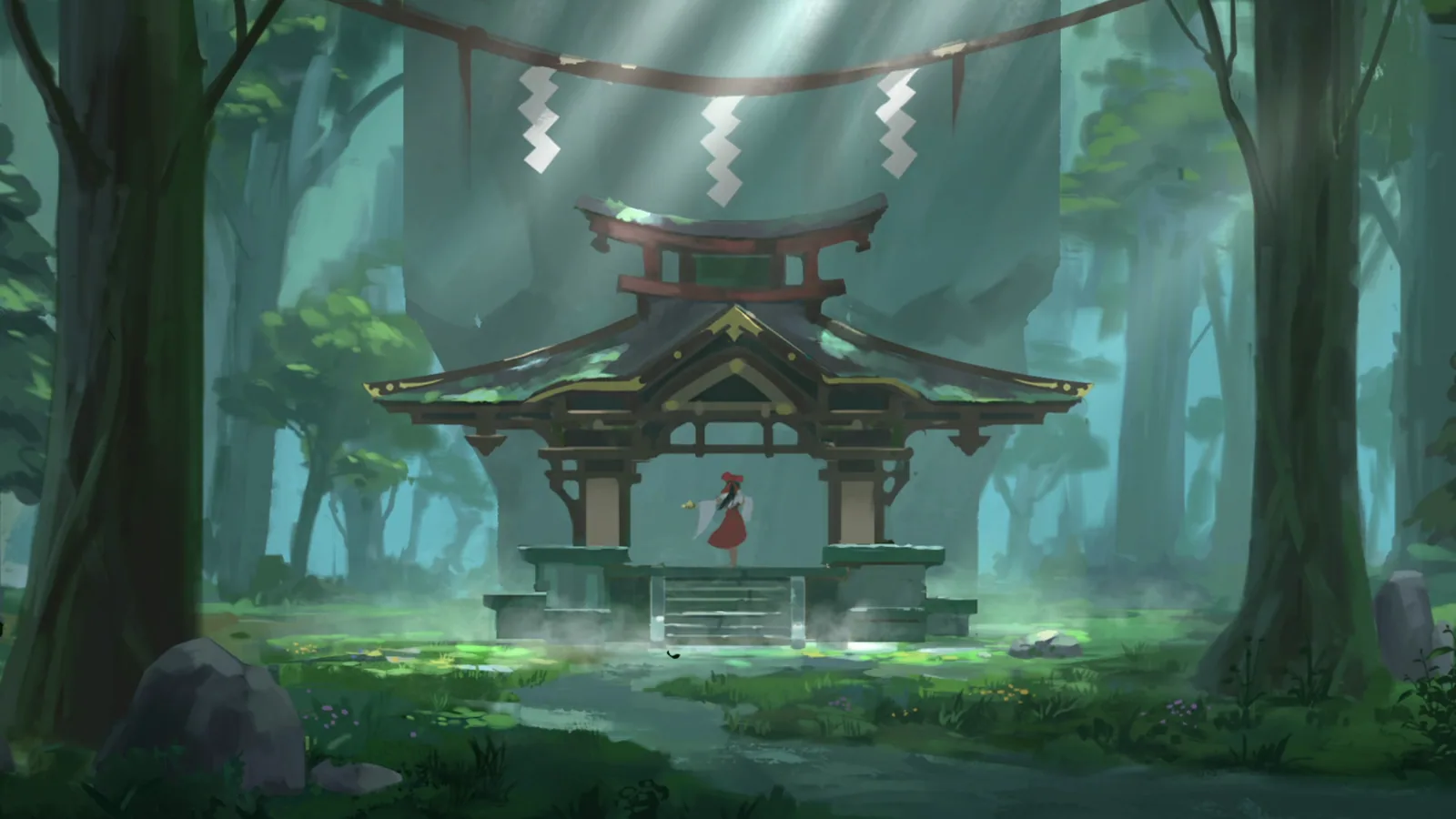 Anime Forest Temple