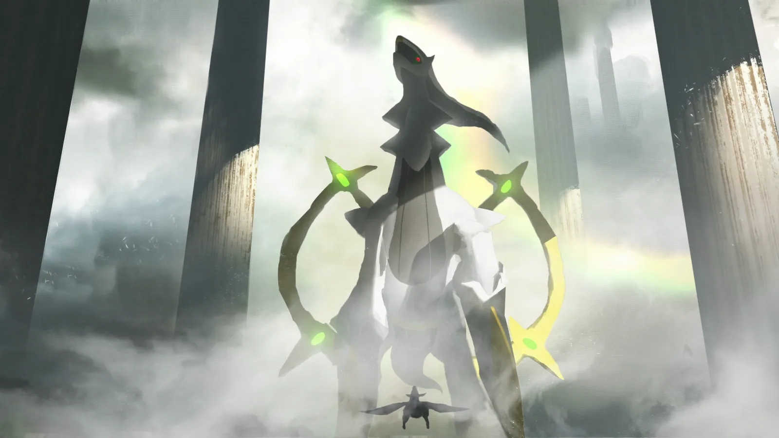 Arceus in a Misty Forest | Pokemon wallpaper preview