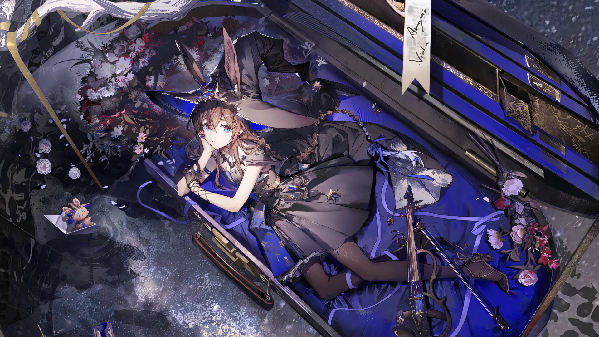 Arknights Witch in a Dark Floral Carriage