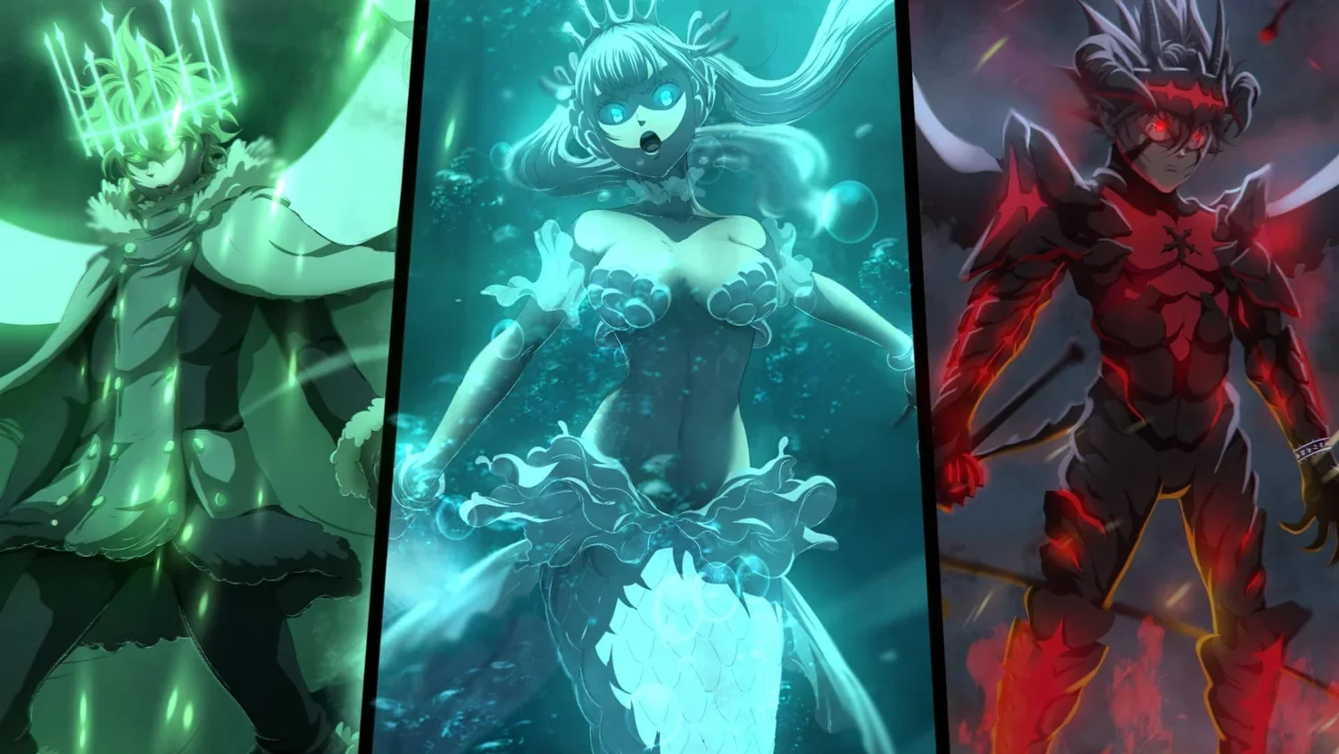 Asta, Noelle & Yuno Power Forms wallpaper preview