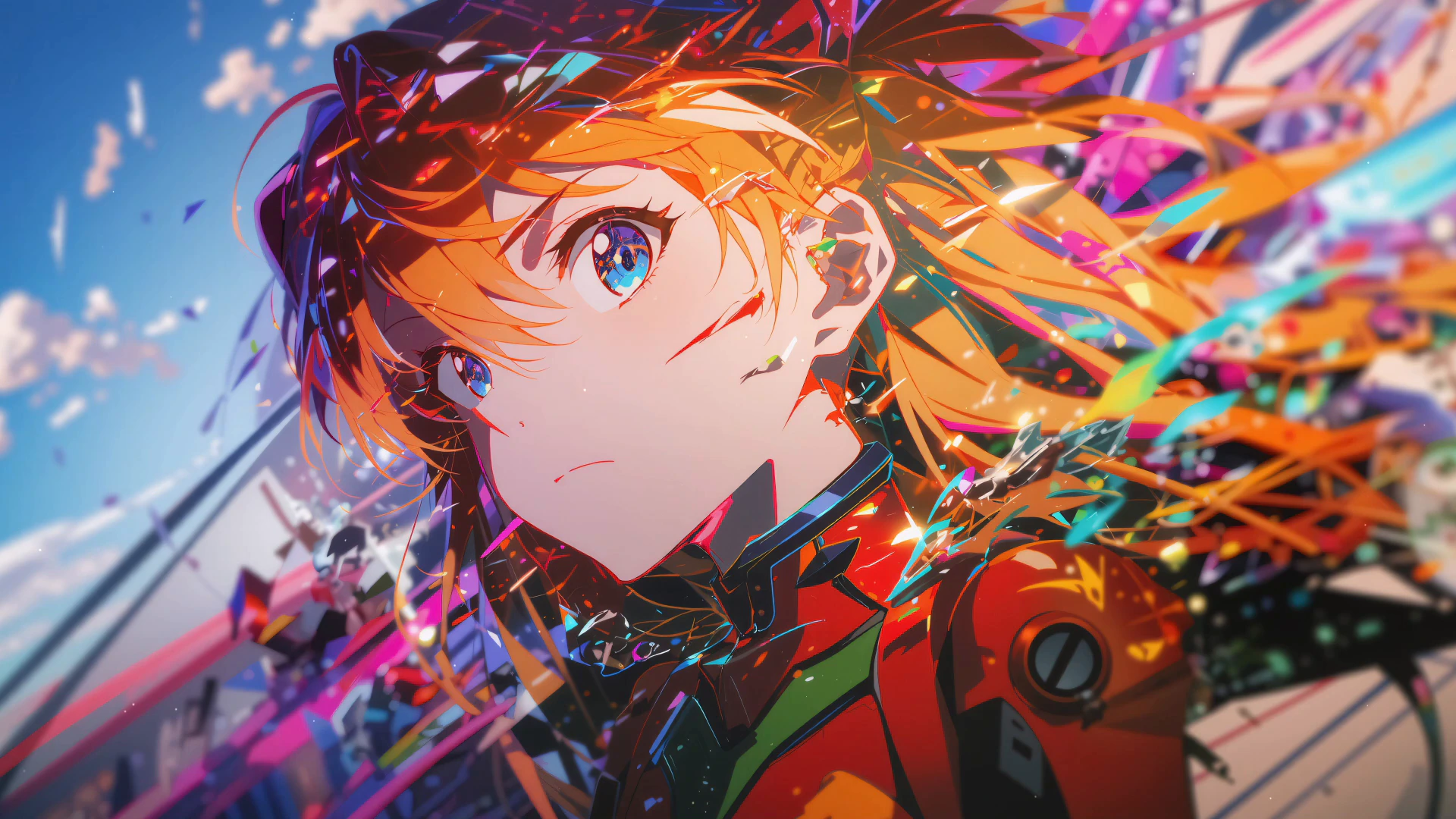 Asuka Langley Color Burst - Evangelion