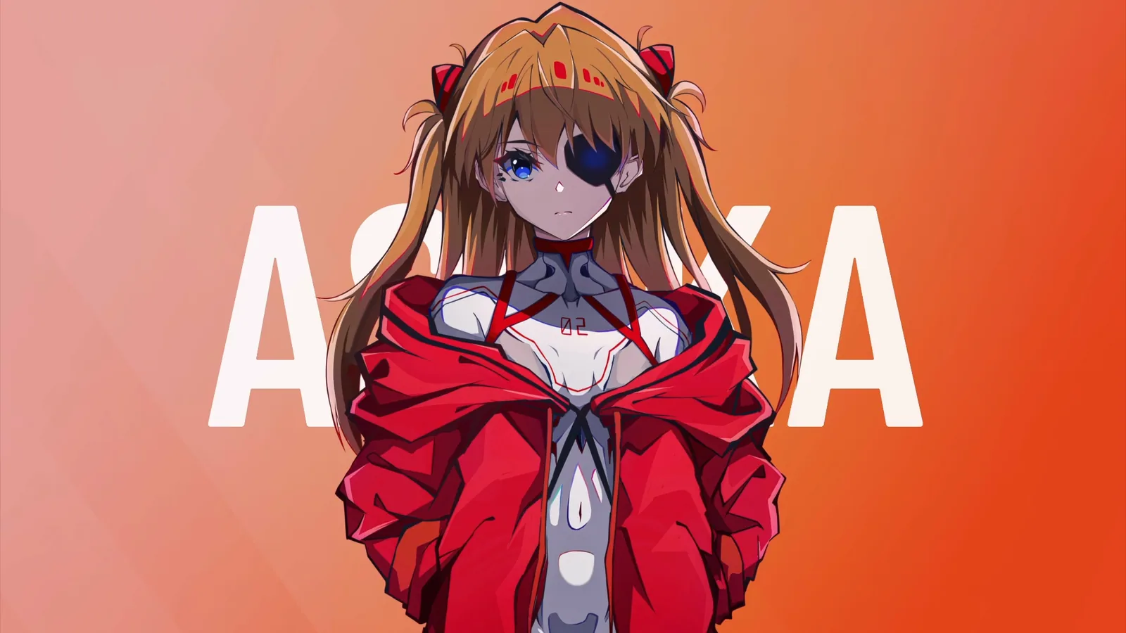 Asuka Langley Red Portrait - Evangelion