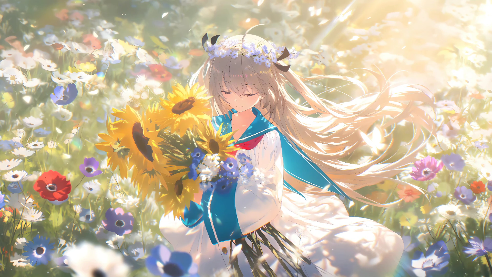 Atri in a Sunflower Meadow - My Dear Moments