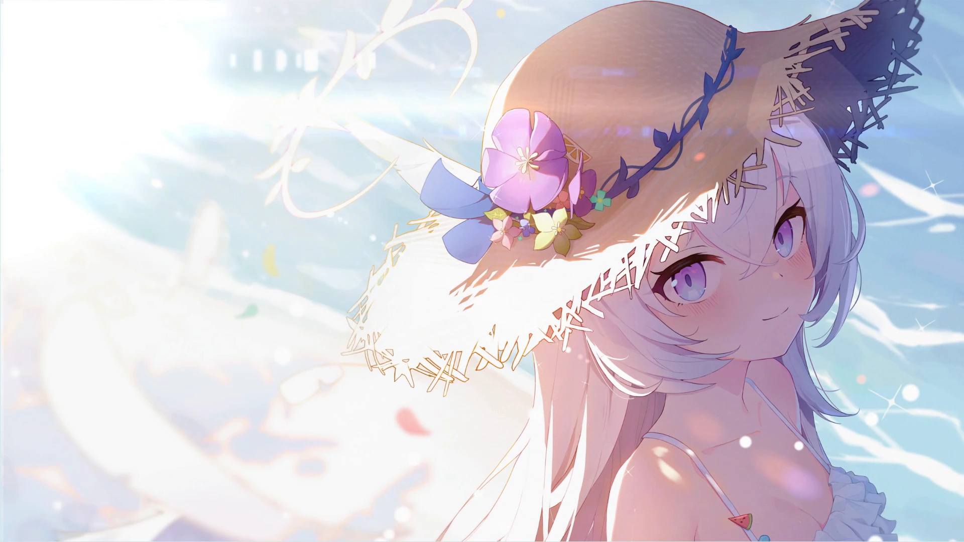 Azusa in a Sunhat - Blue Archive