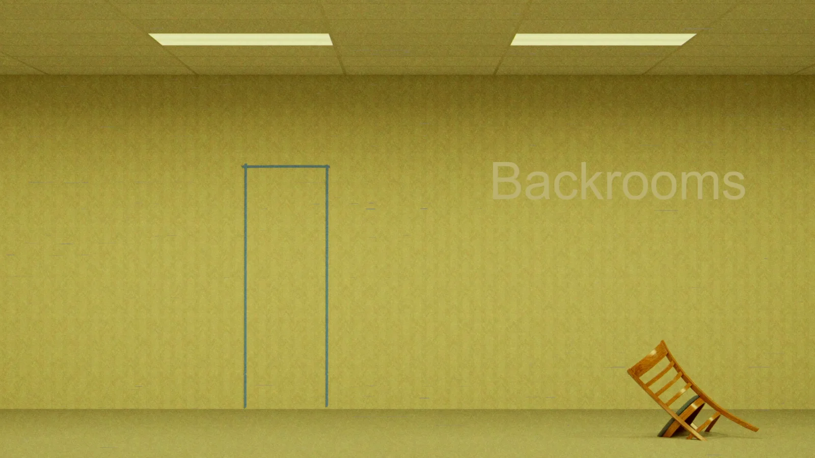 Backrooms A24: Minimalist Liminal Room wallpaper preview