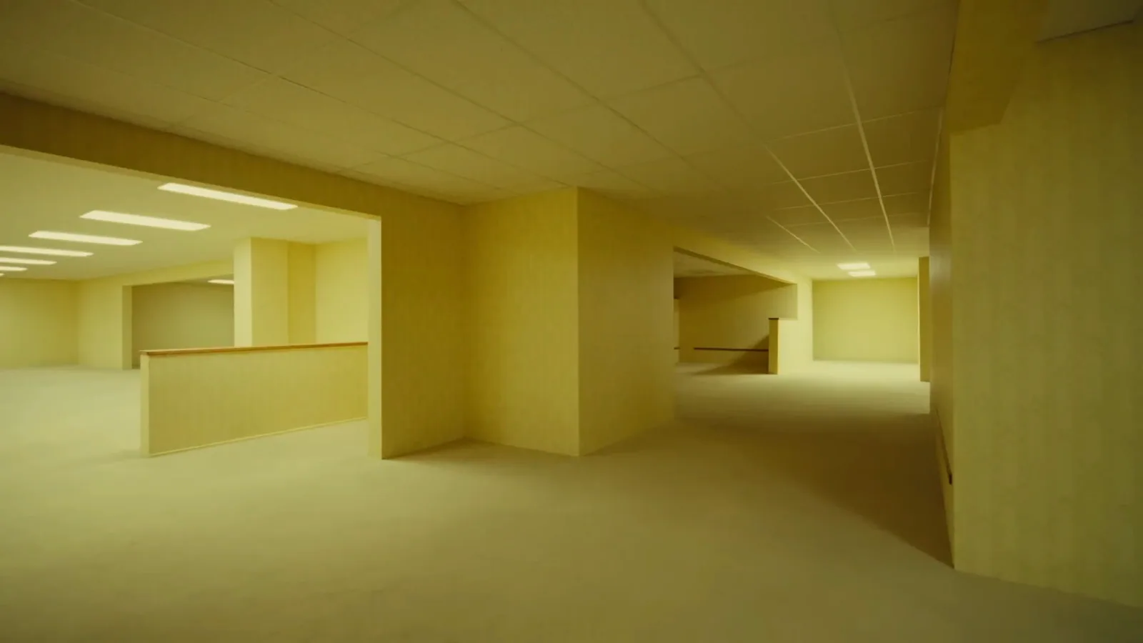 Backrooms A24 Yellow Lobby