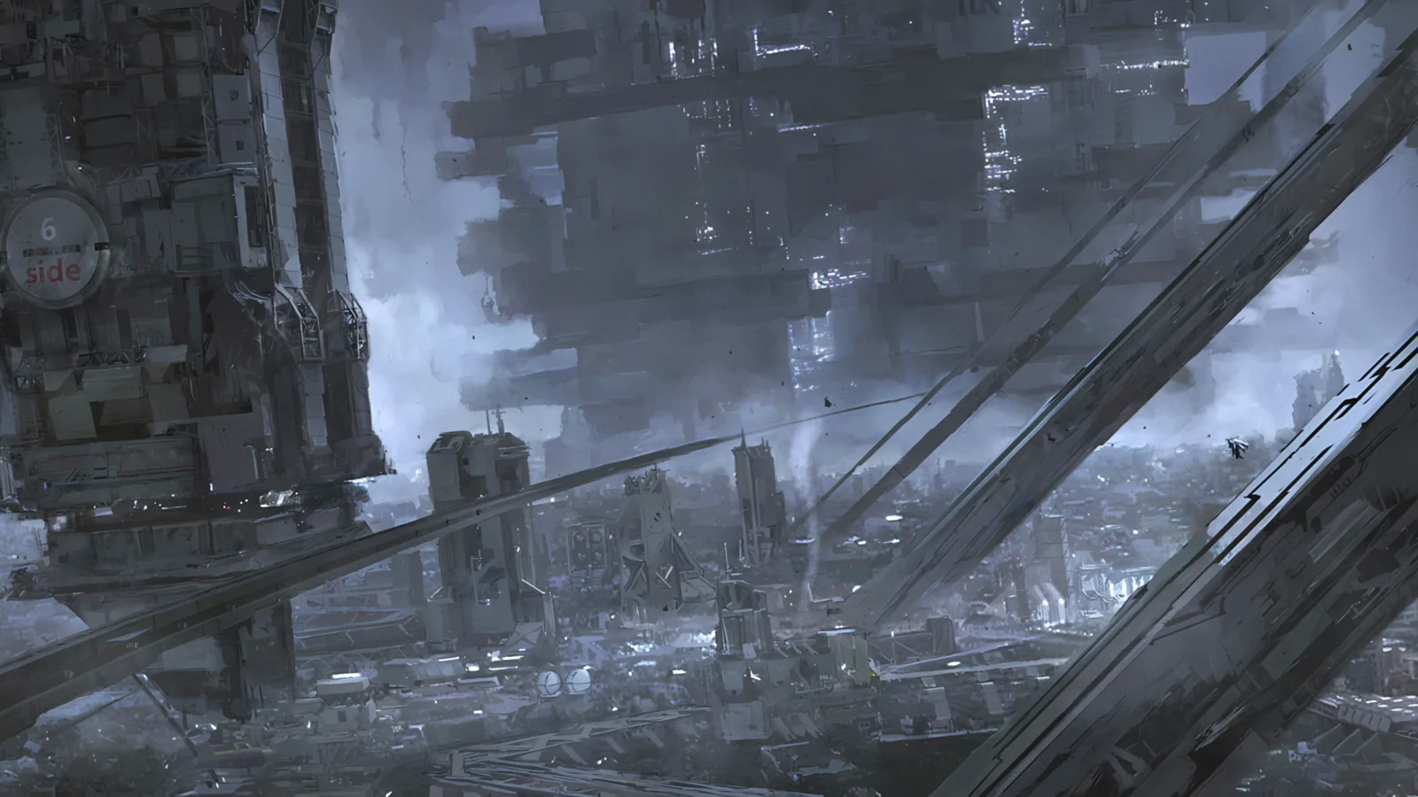 Blame! Megastructure Cityscape wallpaper preview