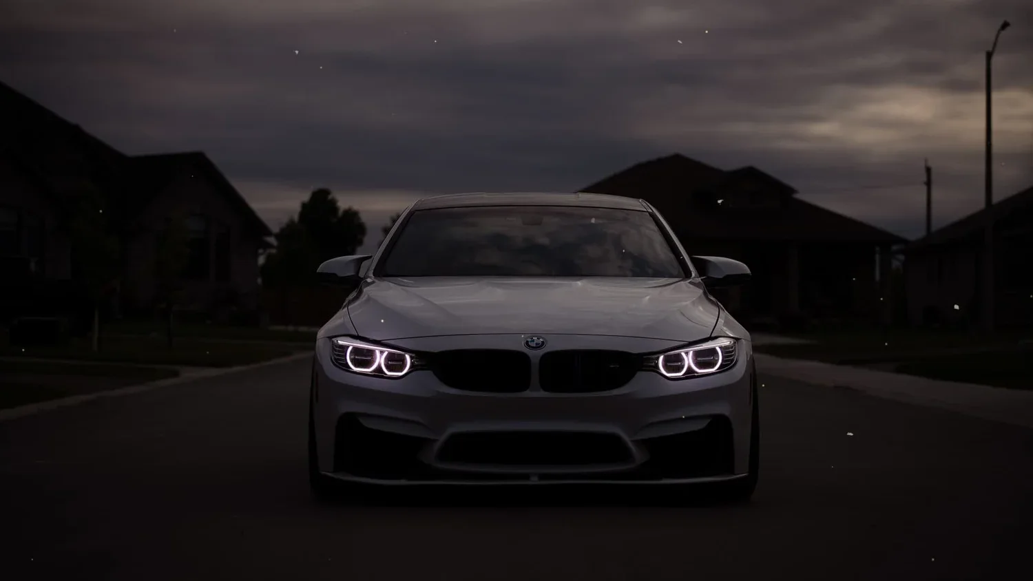 BMW M4 Night Drive Front View wallpaper preview