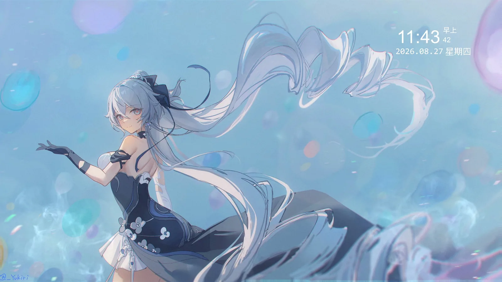 Bronya Moving Through Blue Water - Honkai Impact 3rd
