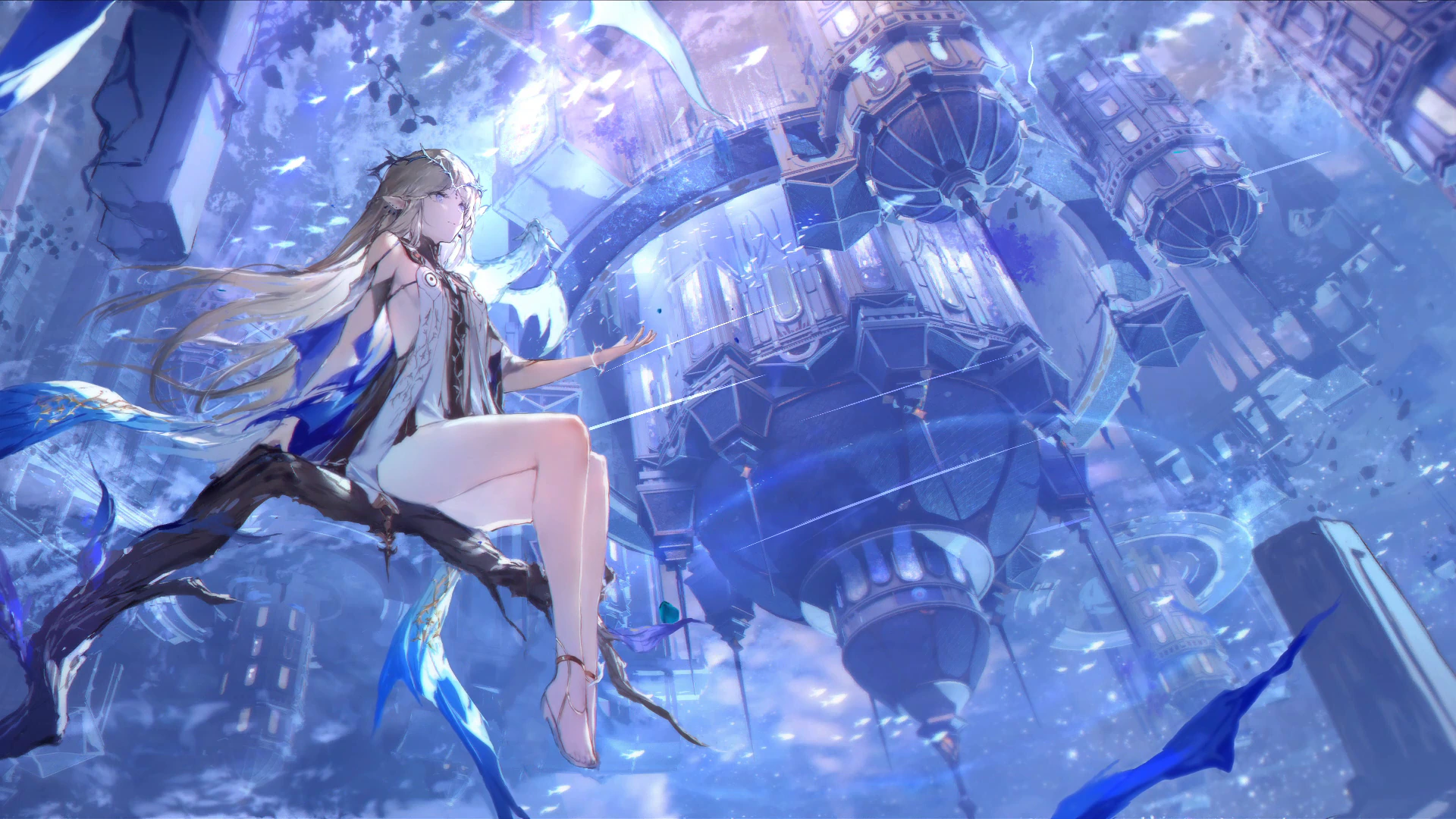 Cartethyia in Moonlit Blue Ruins - Wuthering Waves