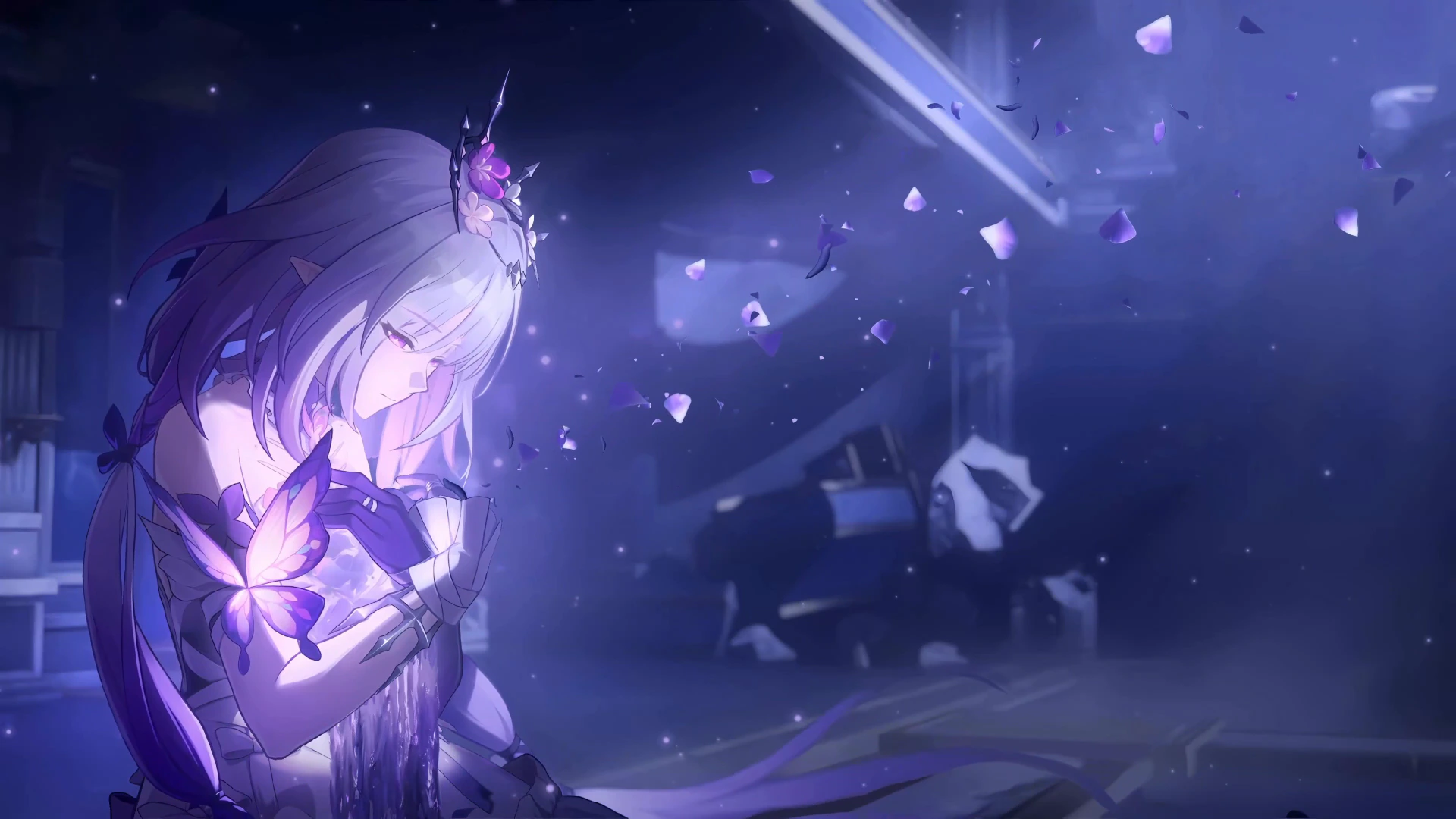 Castorice with a Glowing Flower - Honkai: Star Rail