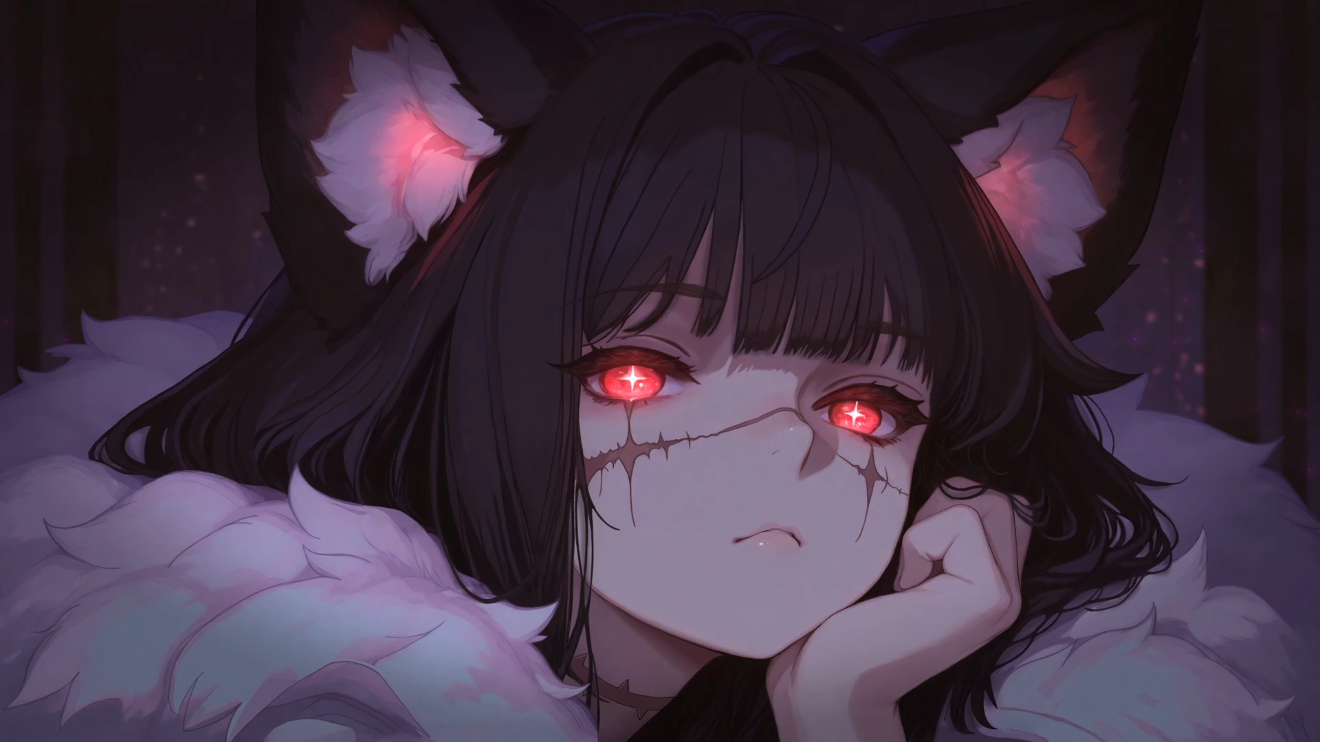 红眼猫耳少女