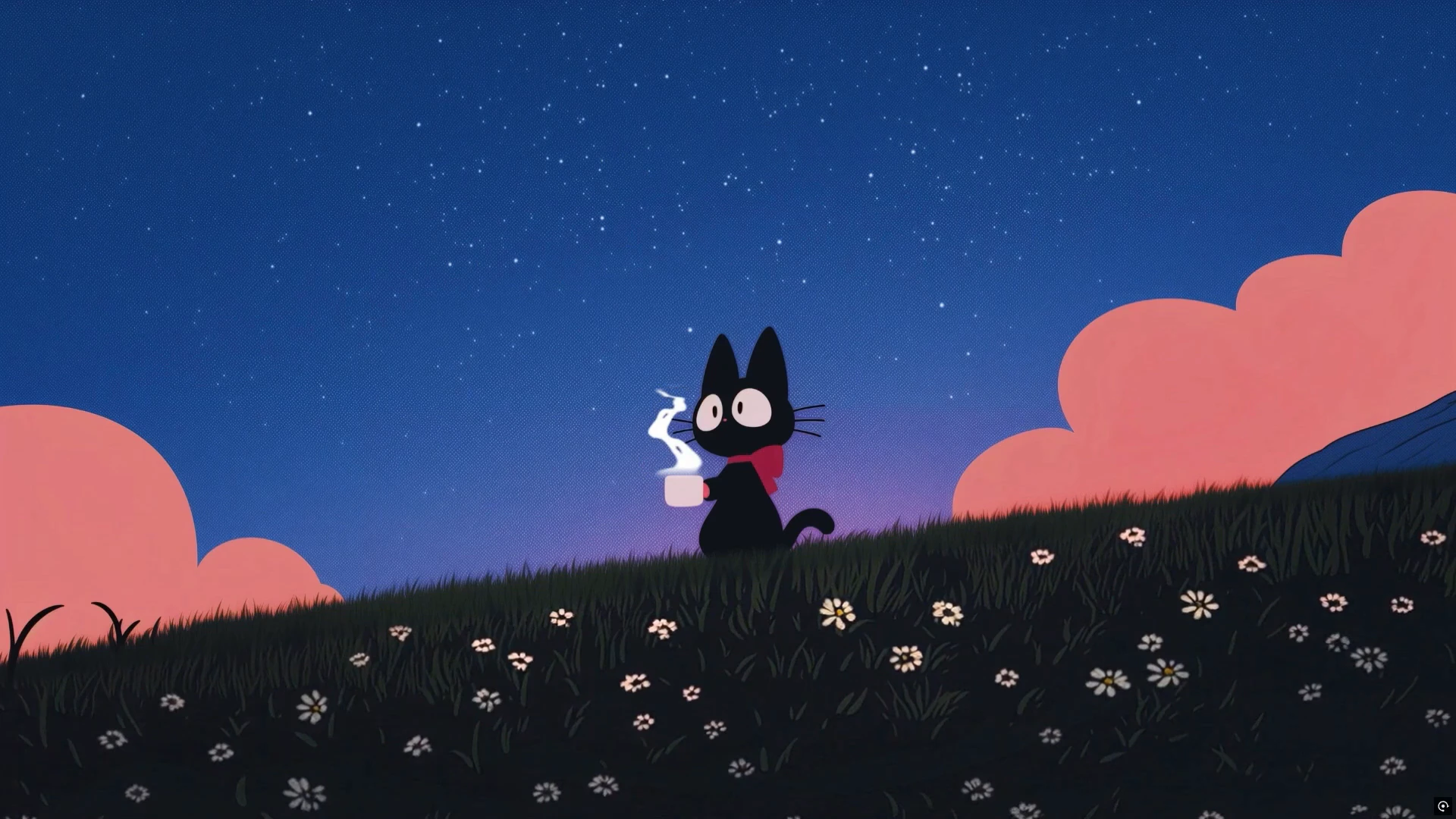 Chill Cat Coffee at Twilight