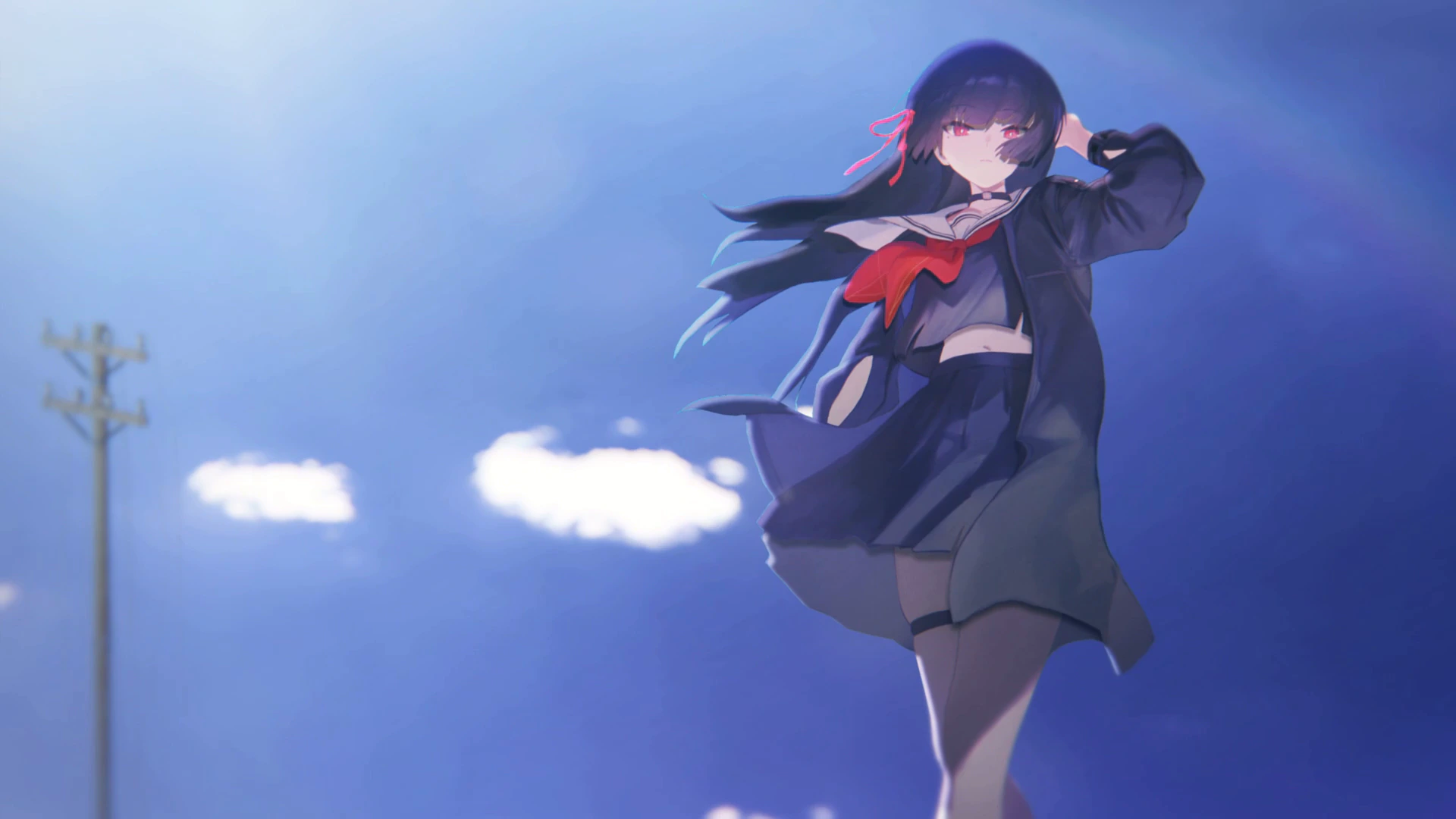 Chisa Beneath a Roadside Blue Sky - Wuthering Waves