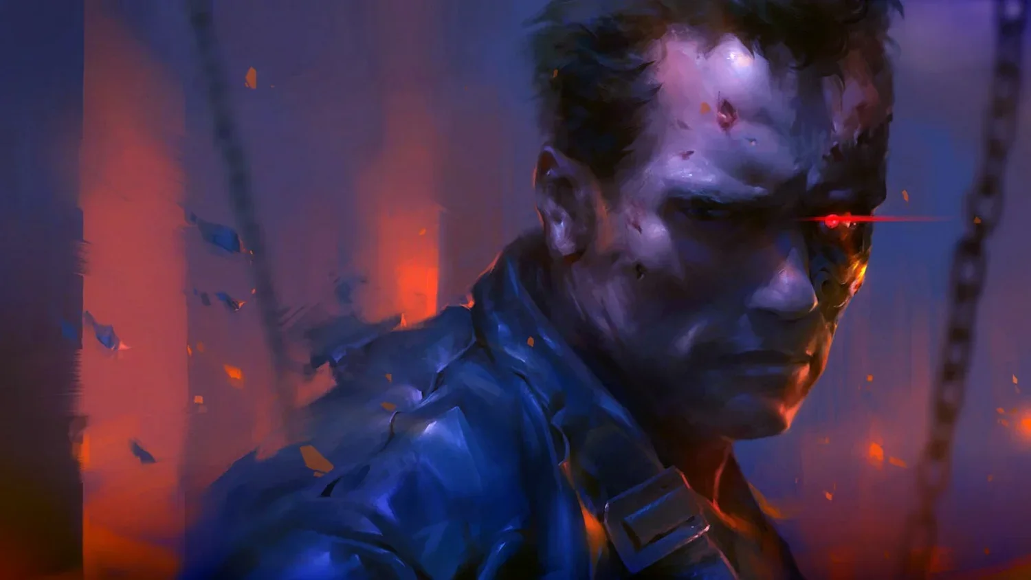 Cybernetic Fury: Terminator wallpaper preview