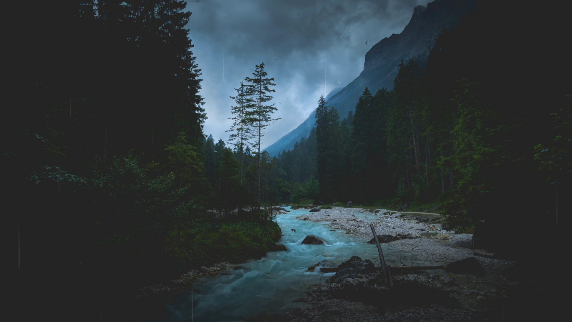 Dark Forest Mountain River