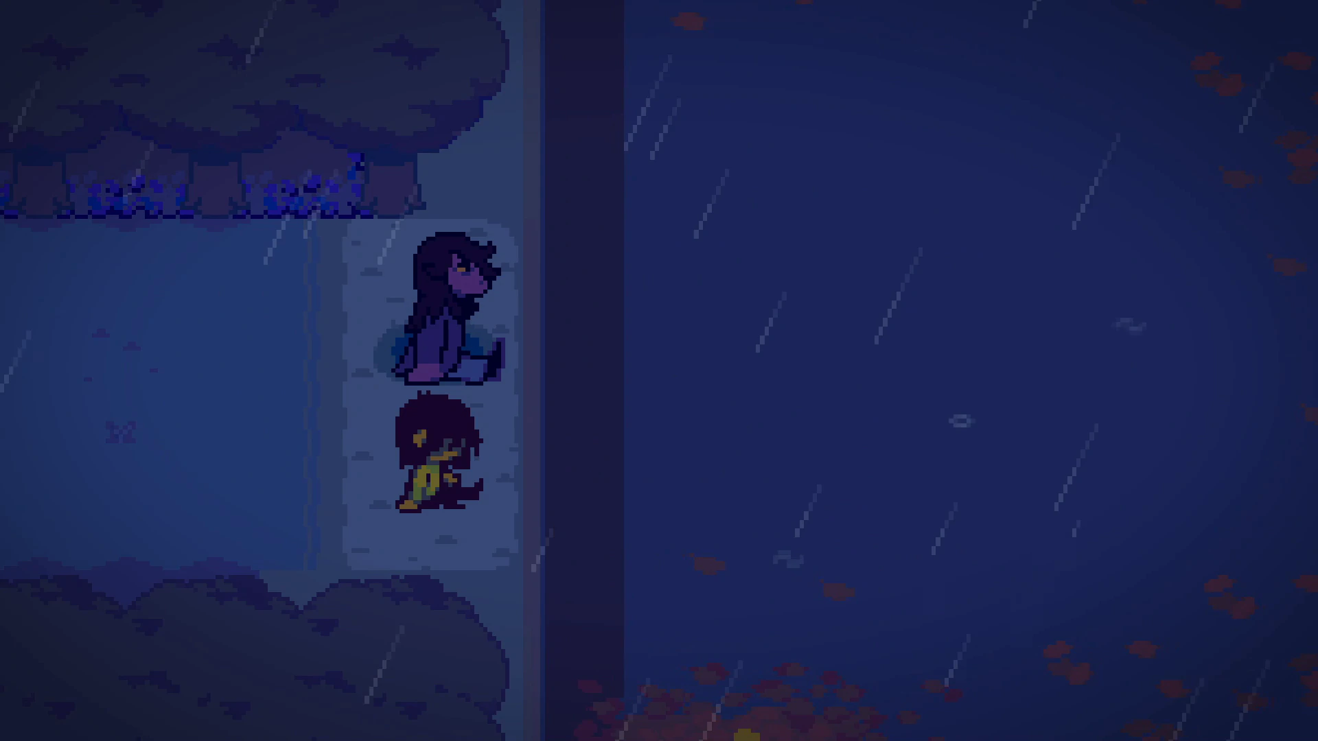 Deltarune Rainy Night Pixel Art