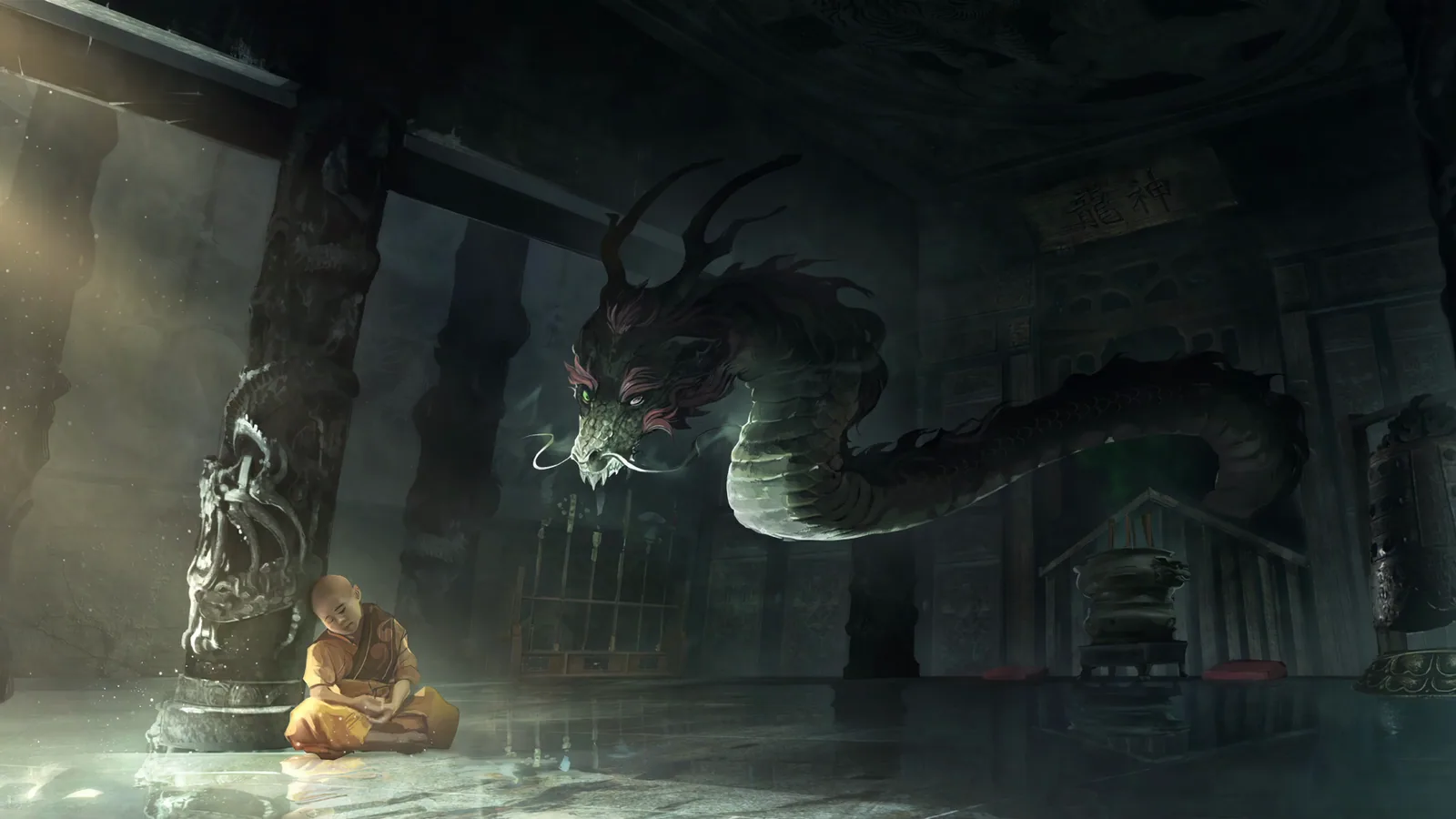 Dragon Statue Temple