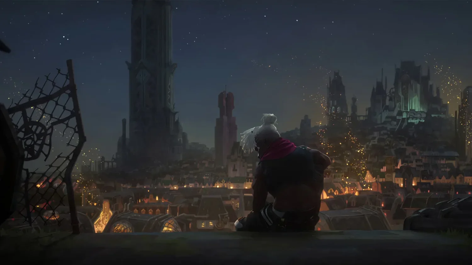 Ekko Overlooking Zaun - Arcane wallpaper preview