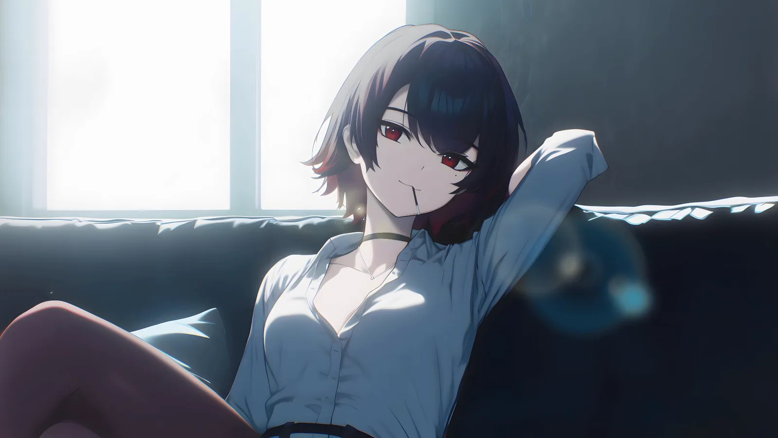 Ellen Joe Relaxing on a Sofa - Zenless Zone Zero
