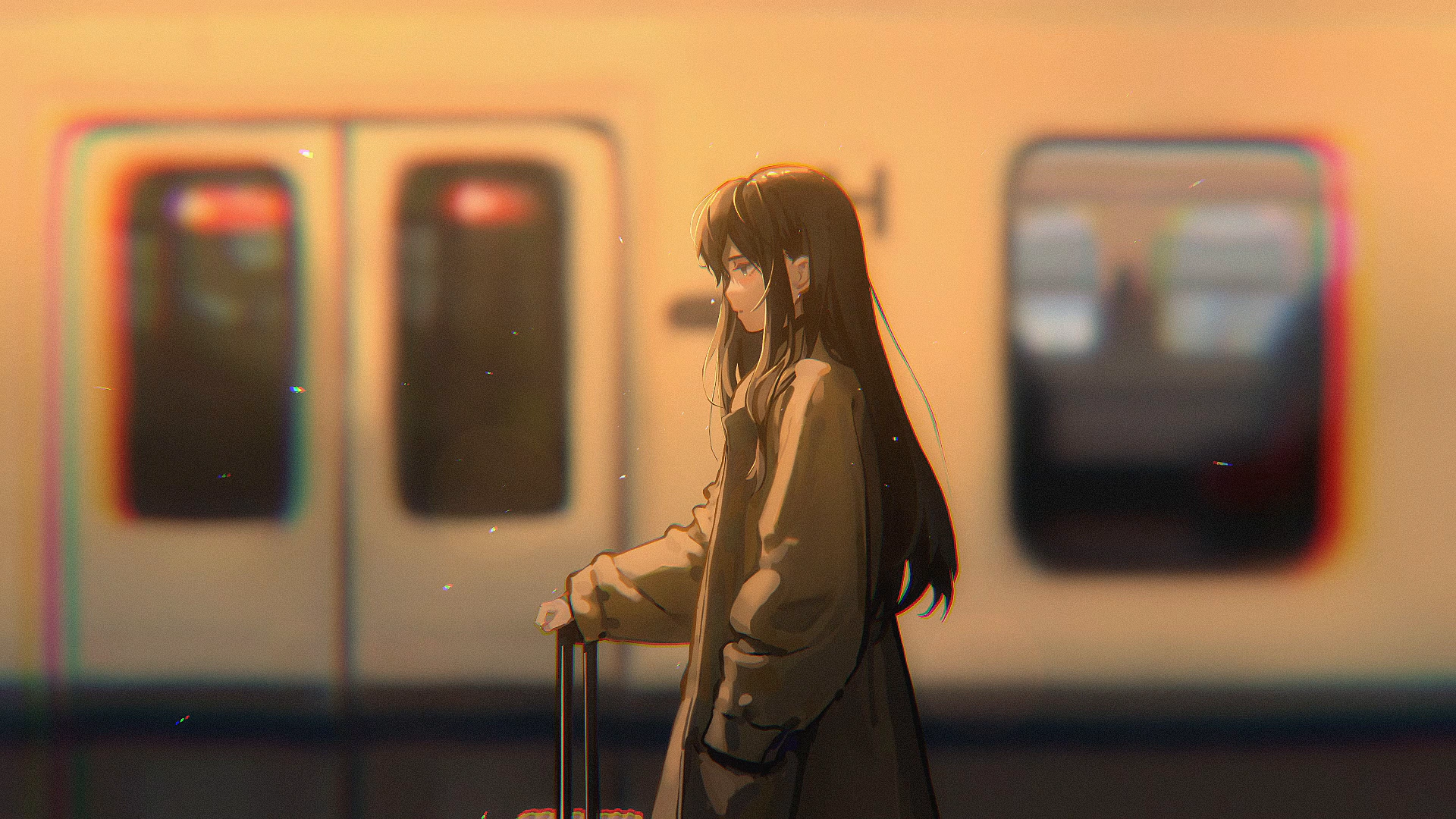 Farewell at the Train Station