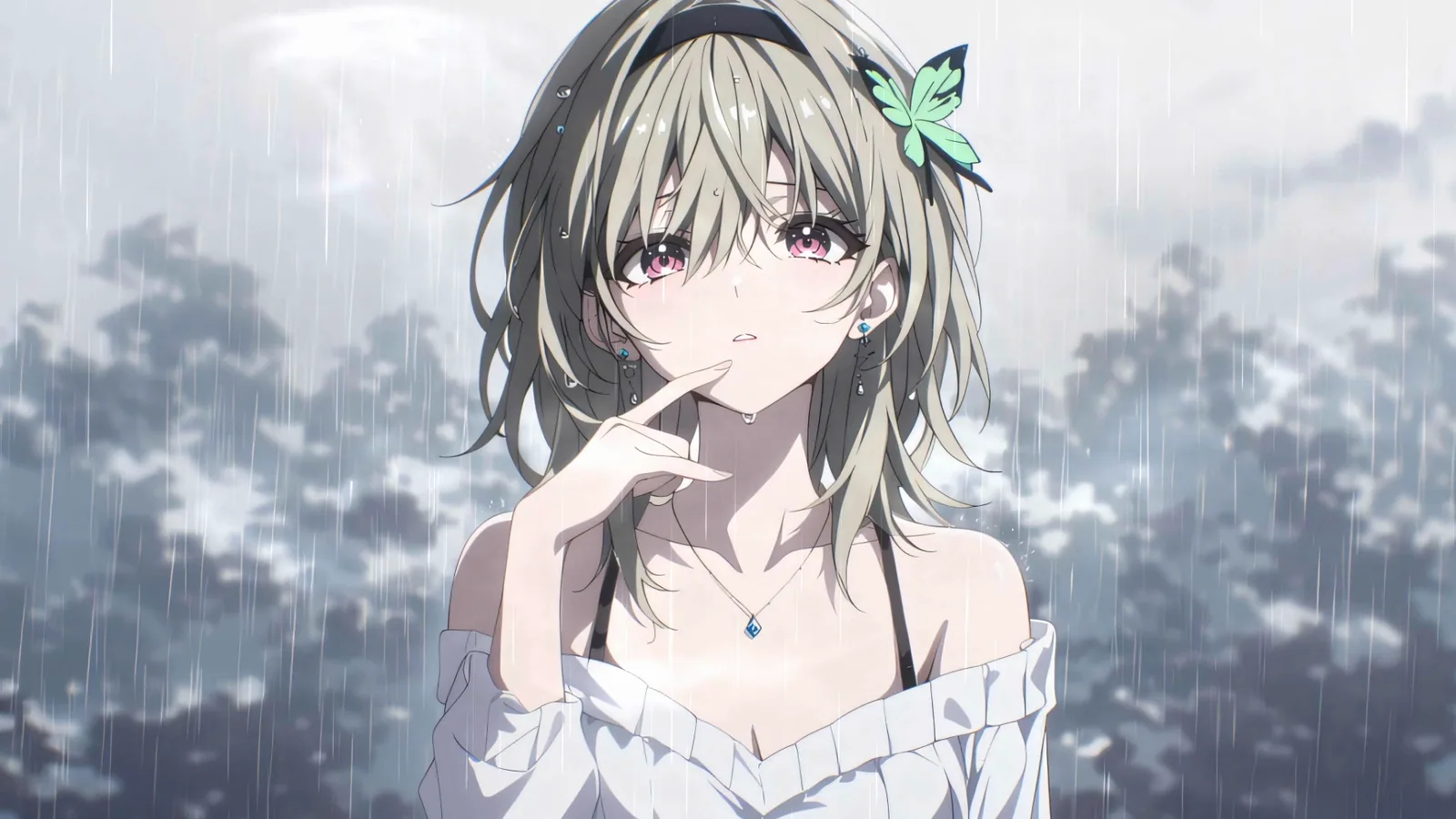 Firefly in a Rainy Portrait - Honkai: Star Rail
