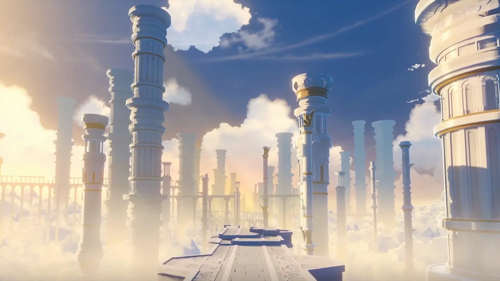 Floating City at Dawn - Genshin Impact