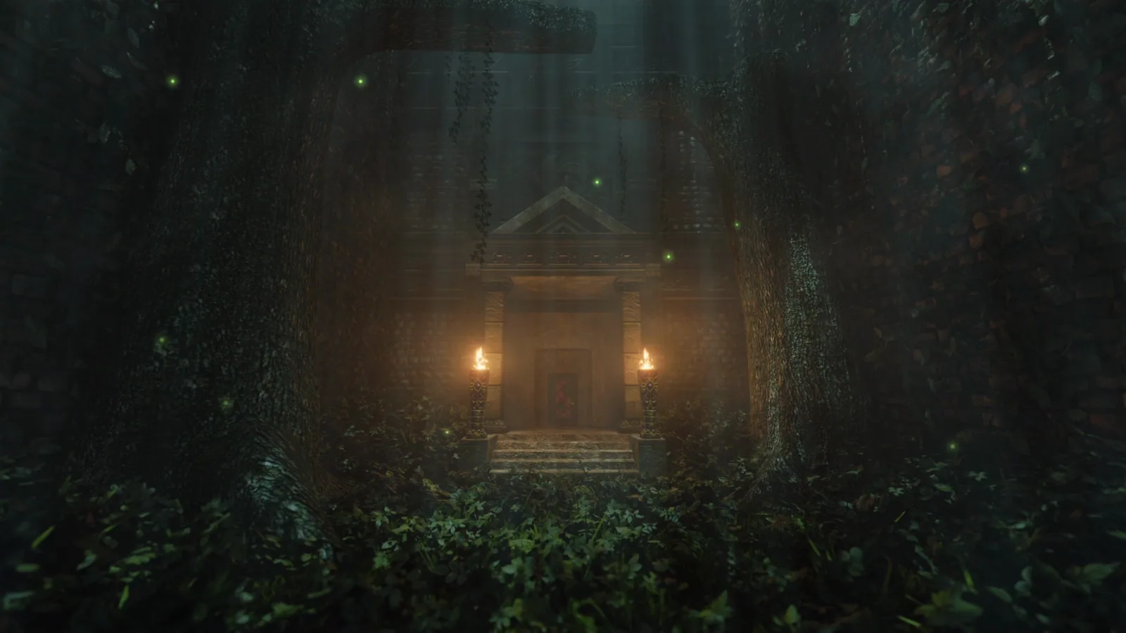 Forest Temple in the Rain