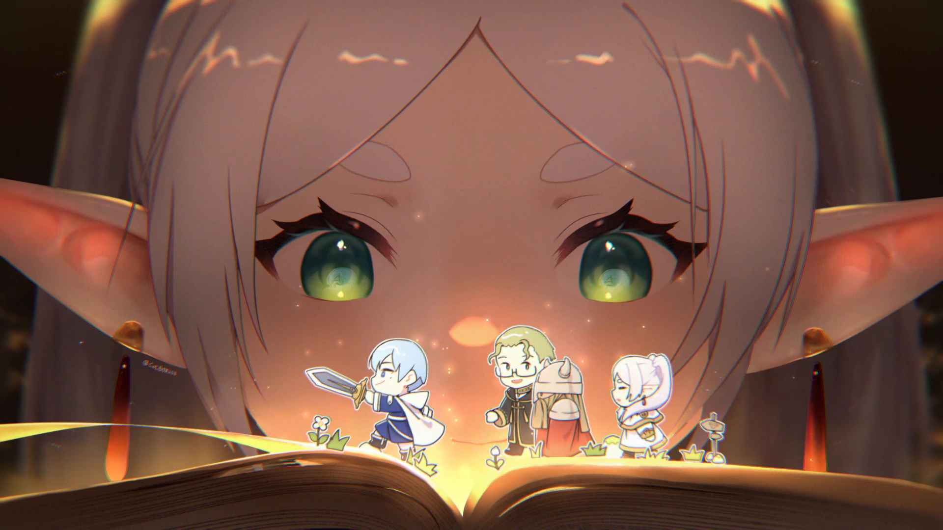 Frieren's Storybook Reflection