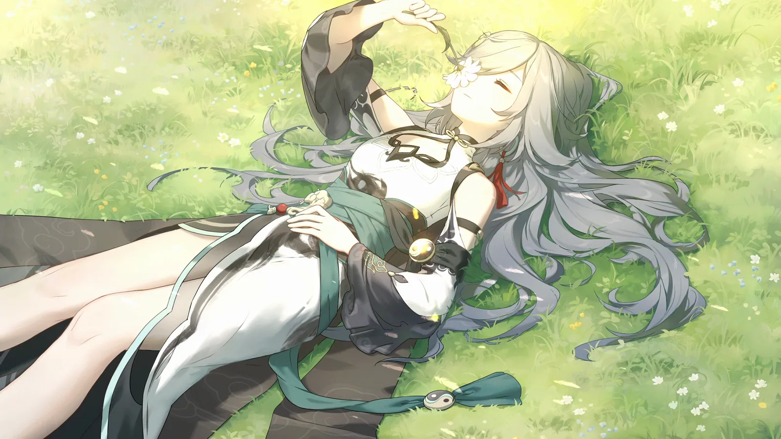 Fu Hua Resting in a Green Garden - Honkai Impact 3rd