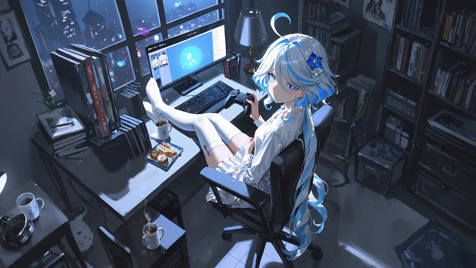Furina Playing Piano Alone - Genshin Impact
