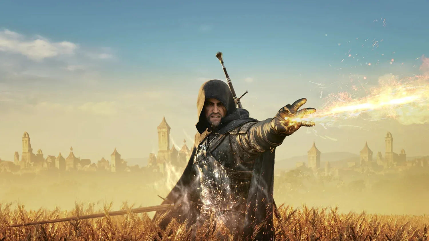 Geralt’s Fire Magic Strike wallpaper preview