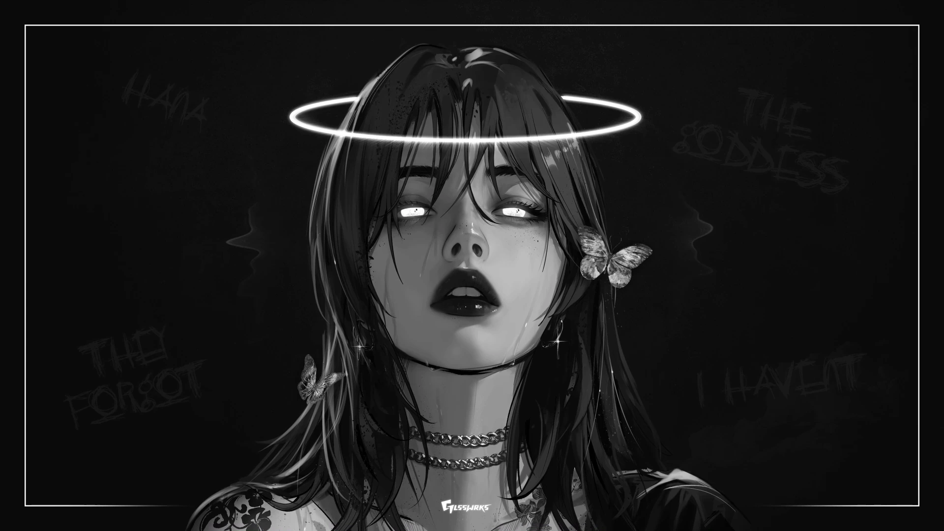 Goddess Hana Monochrome Portrait