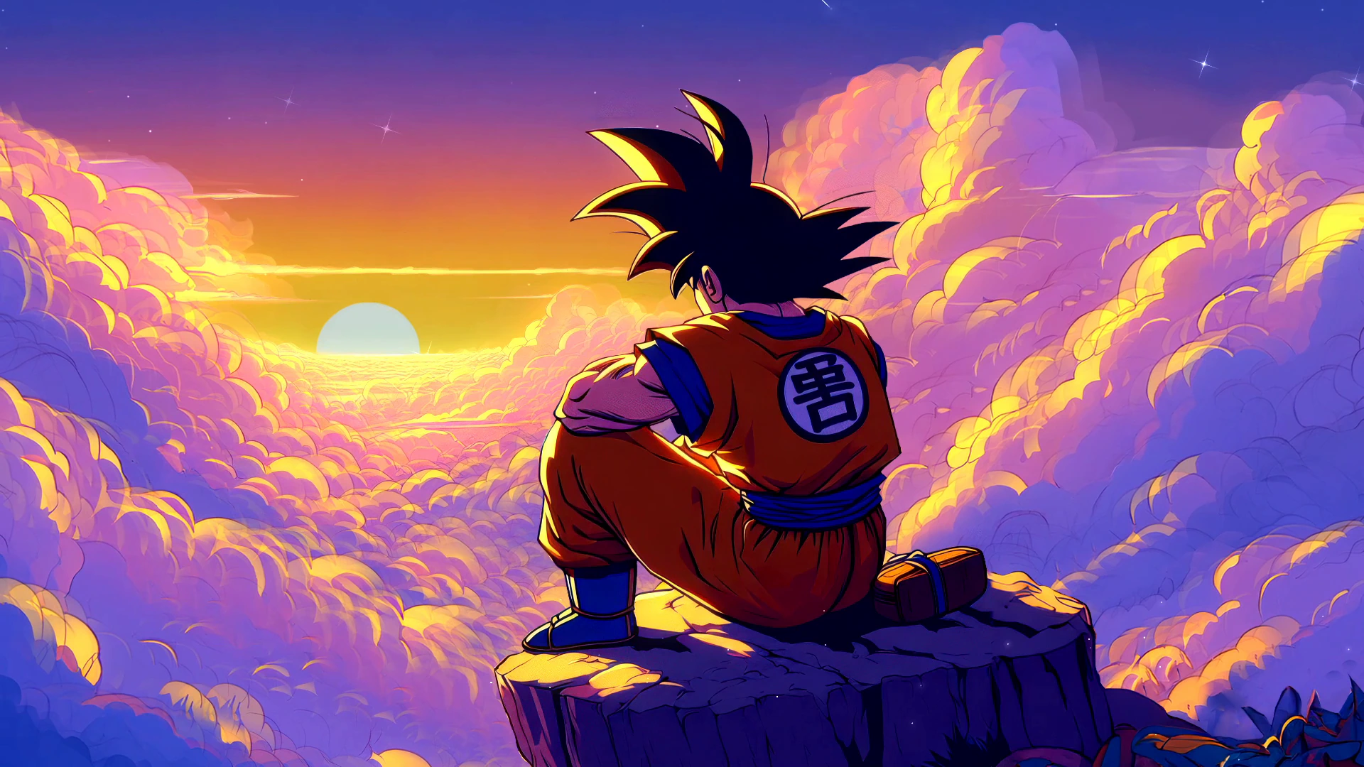 Goku Destined Above the Clouds