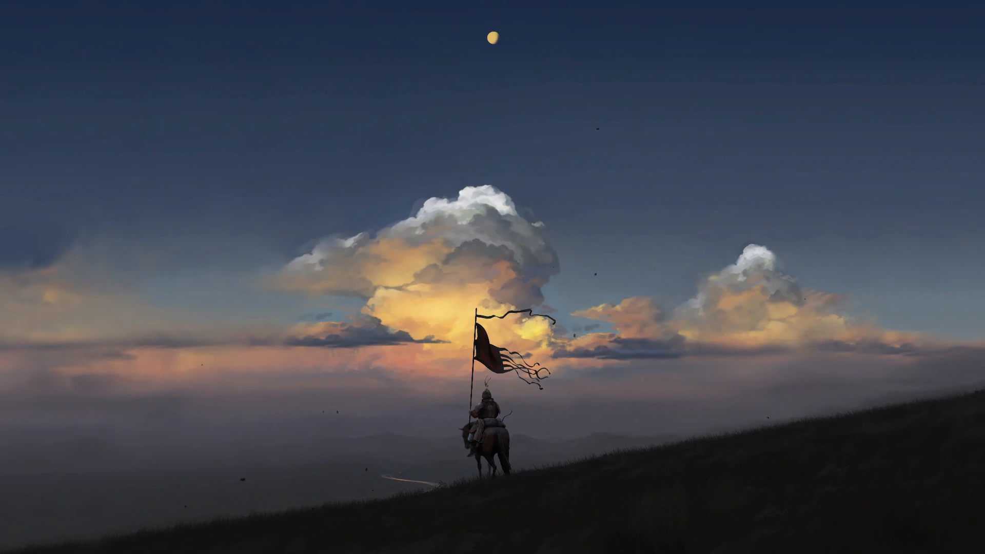 Han Dynasty Cavalry at Sunset