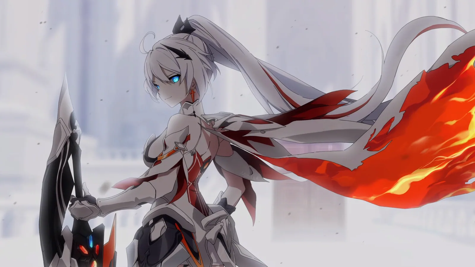 Herrscher of Flamescion in White and Red - Honkai Impact 3rd