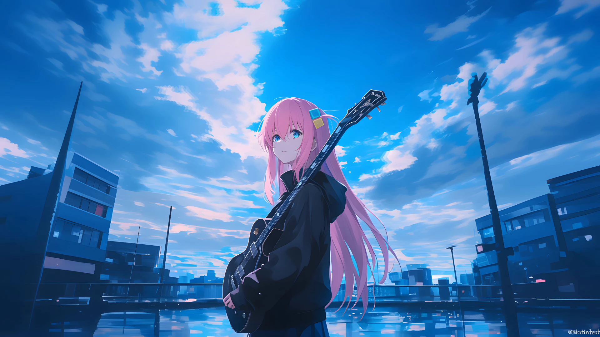 Hitori Gotoh Beneath a Blue Sky - Bocchi the Rock!