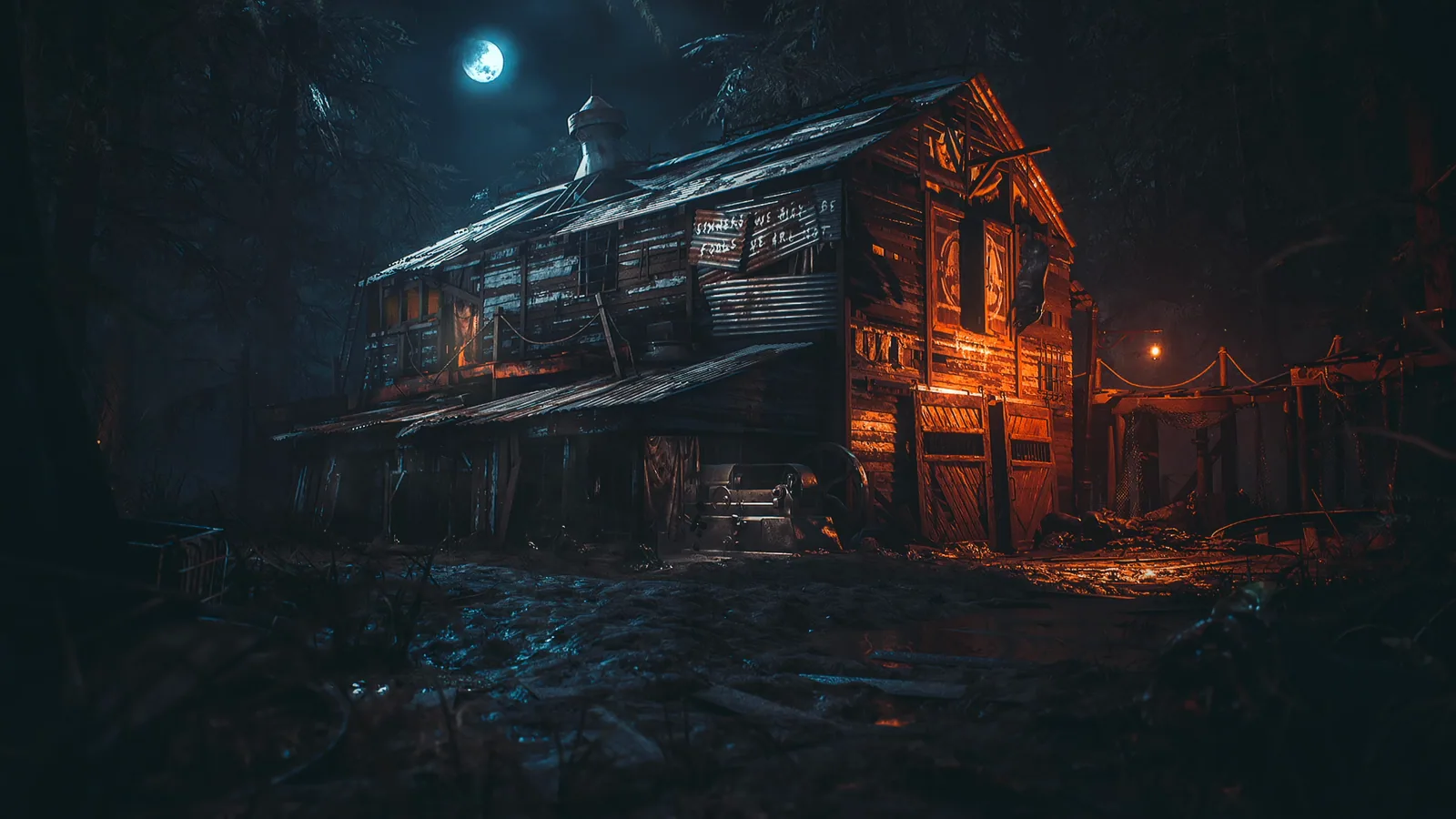 Hunt: Showdown Bayou Cabin at Night