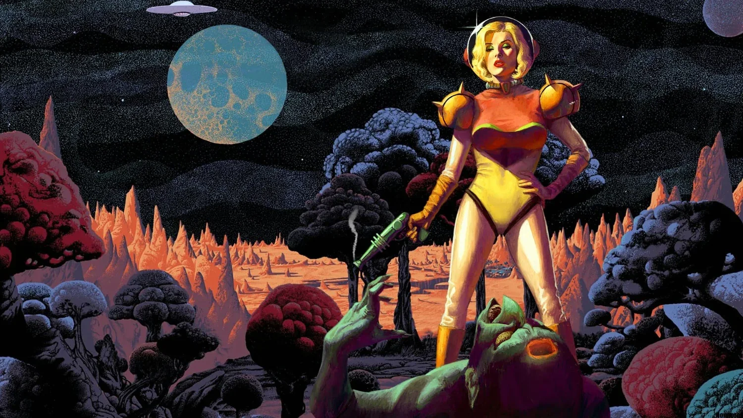 Huntress of Zebes | Retro Metroid wallpaper preview