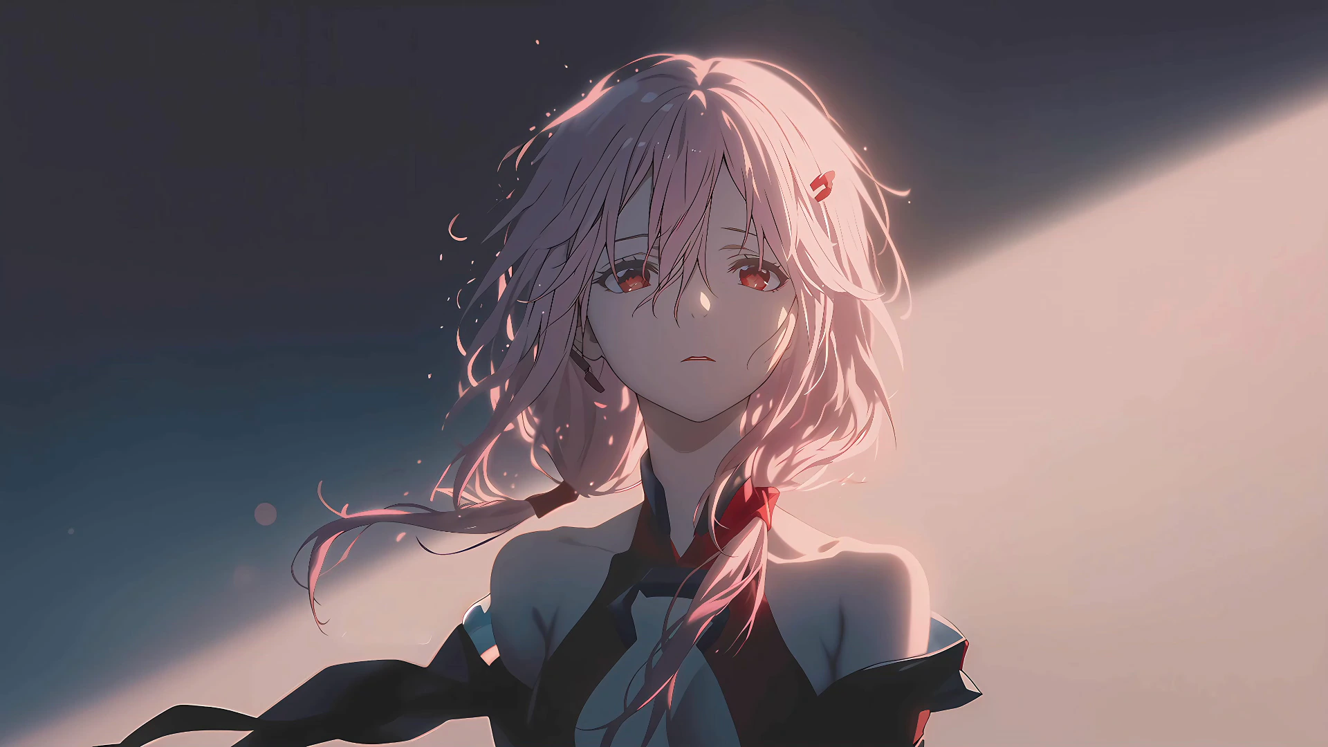 沉默中的 Inori Yuzuriha