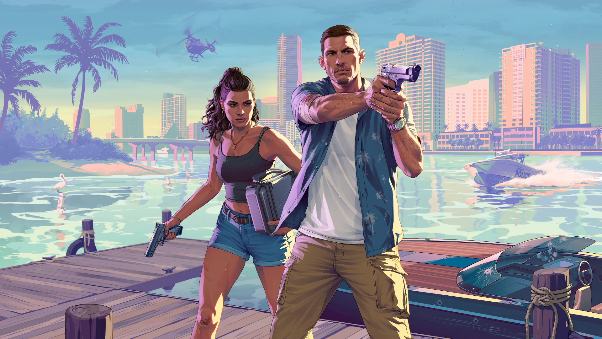 Jason and Lucia in GTA VI Miami