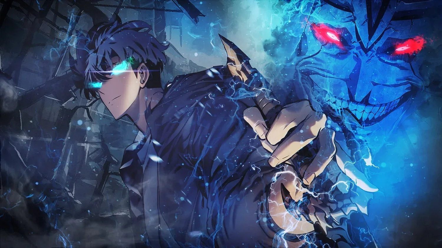 Jin-Woo & The Demon King wallpaper preview