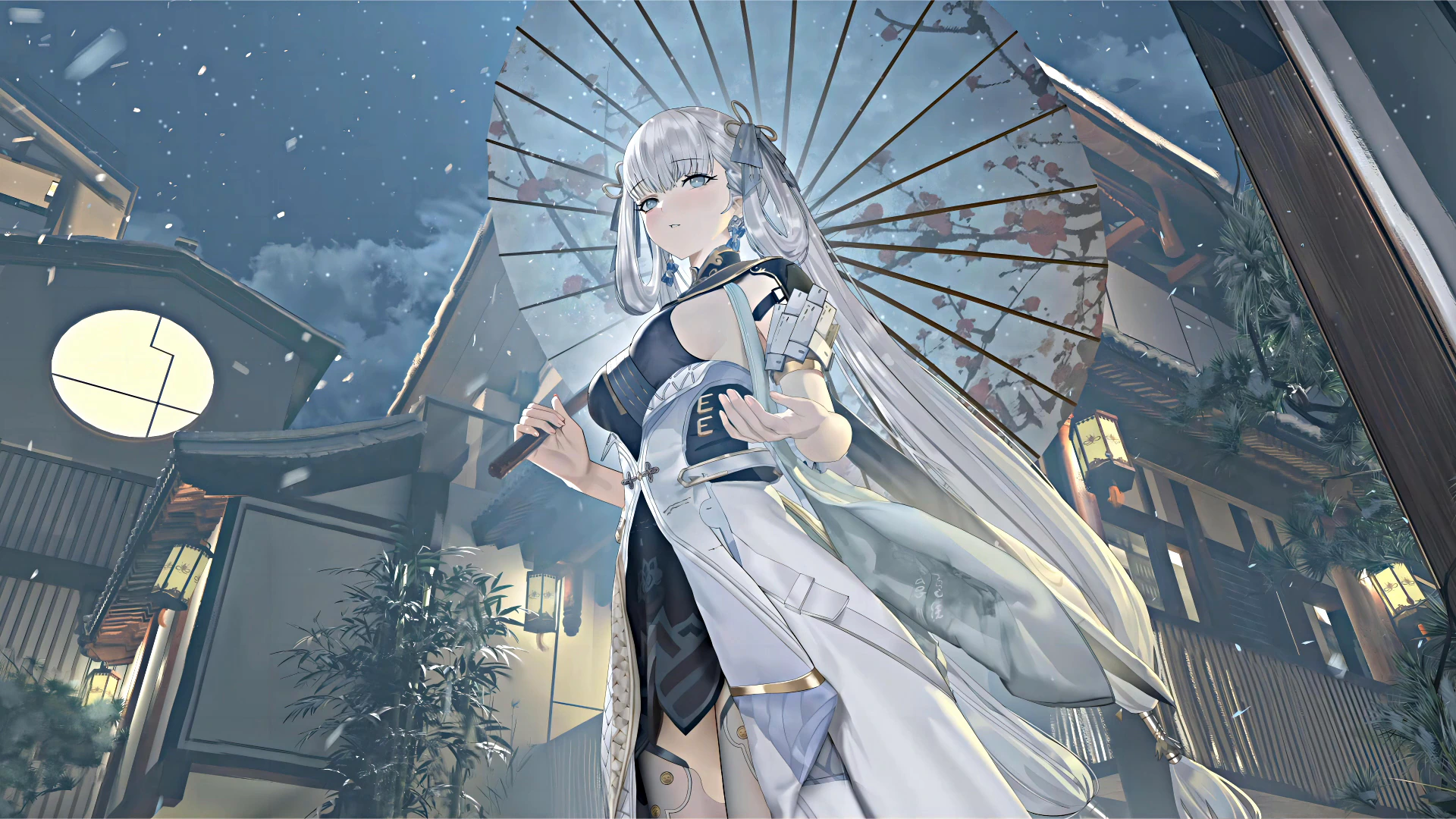 Jinhsi Beneath a Parasol at Night - Wuthering Waves