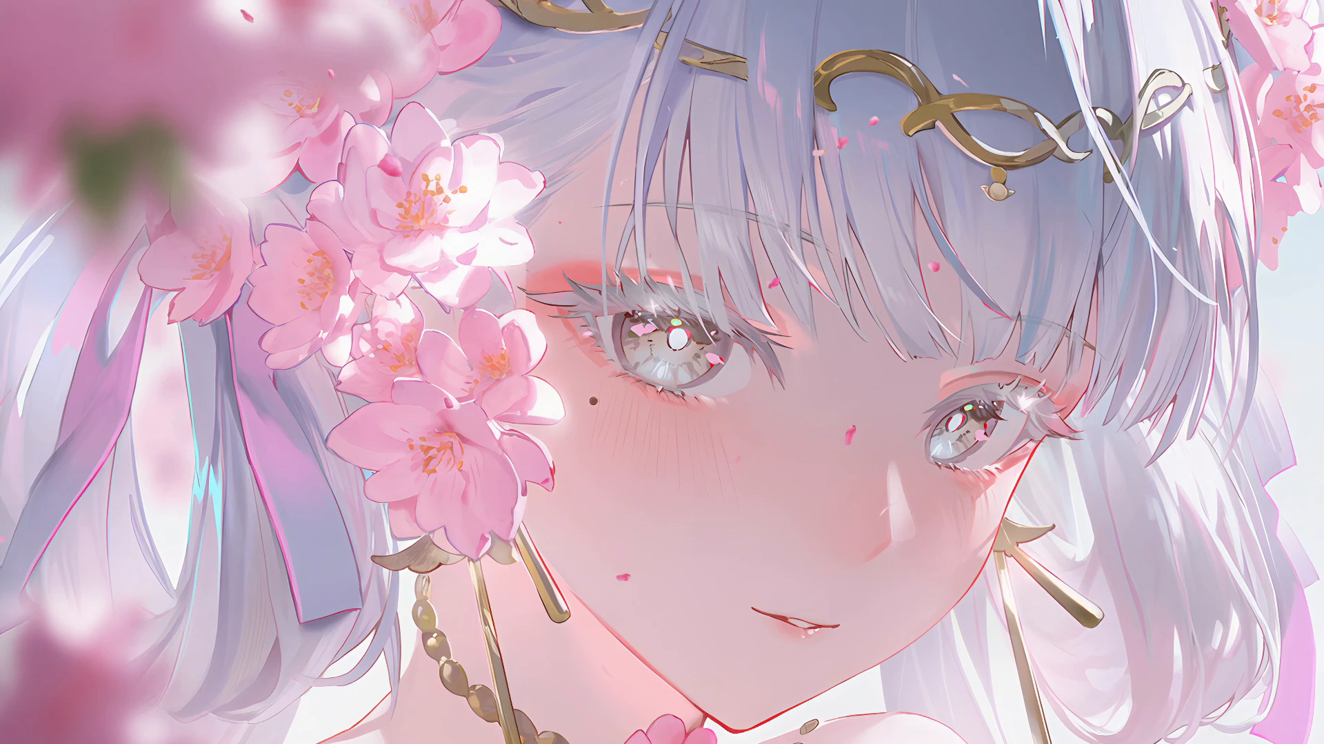 Jinhsi Sakura Close-Up - Wuthering Waves