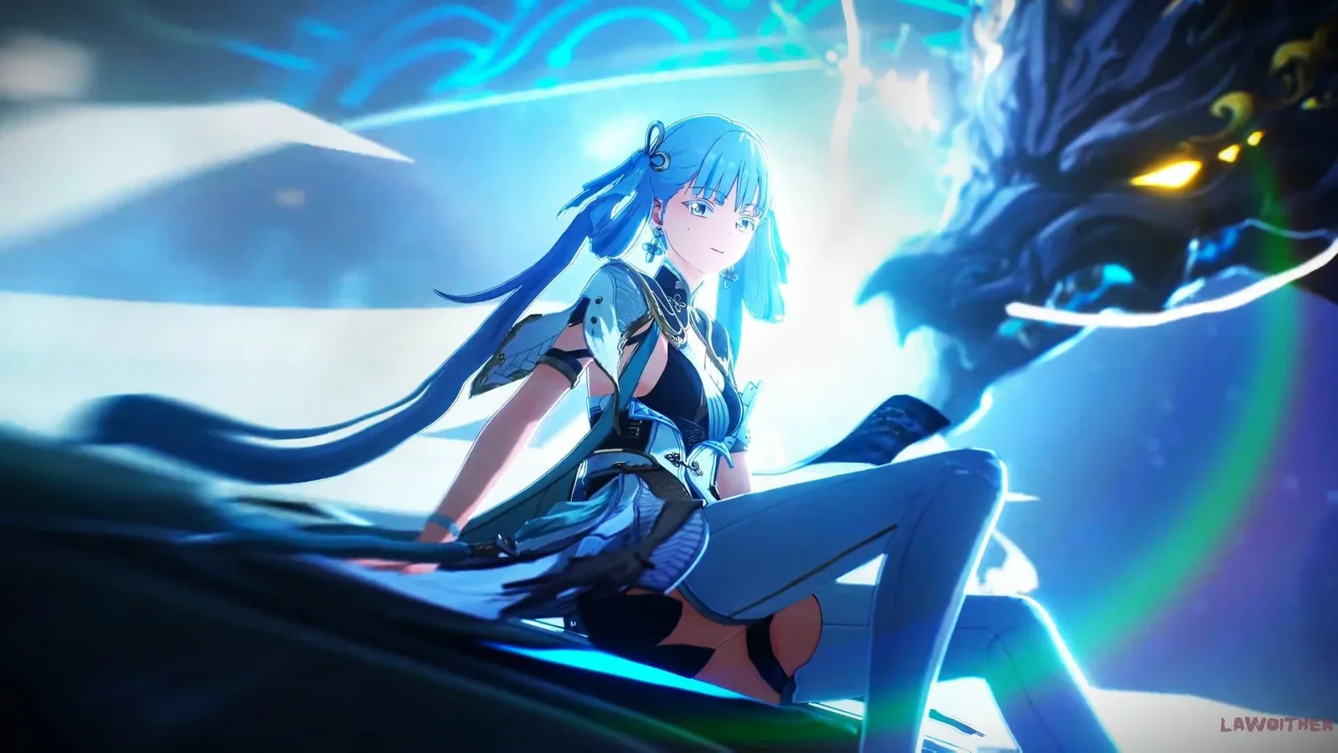Jinshi and Dragon's Gaze wallpaper preview