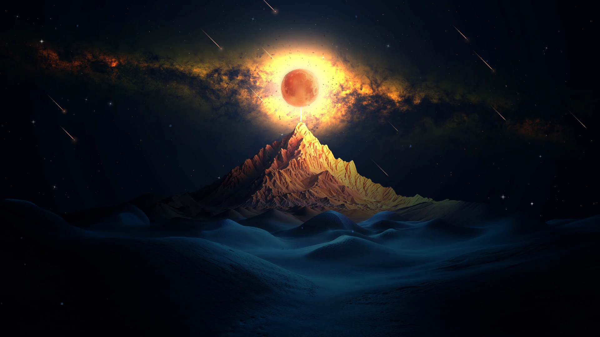 Judgment Day Eclipse above the Ocean